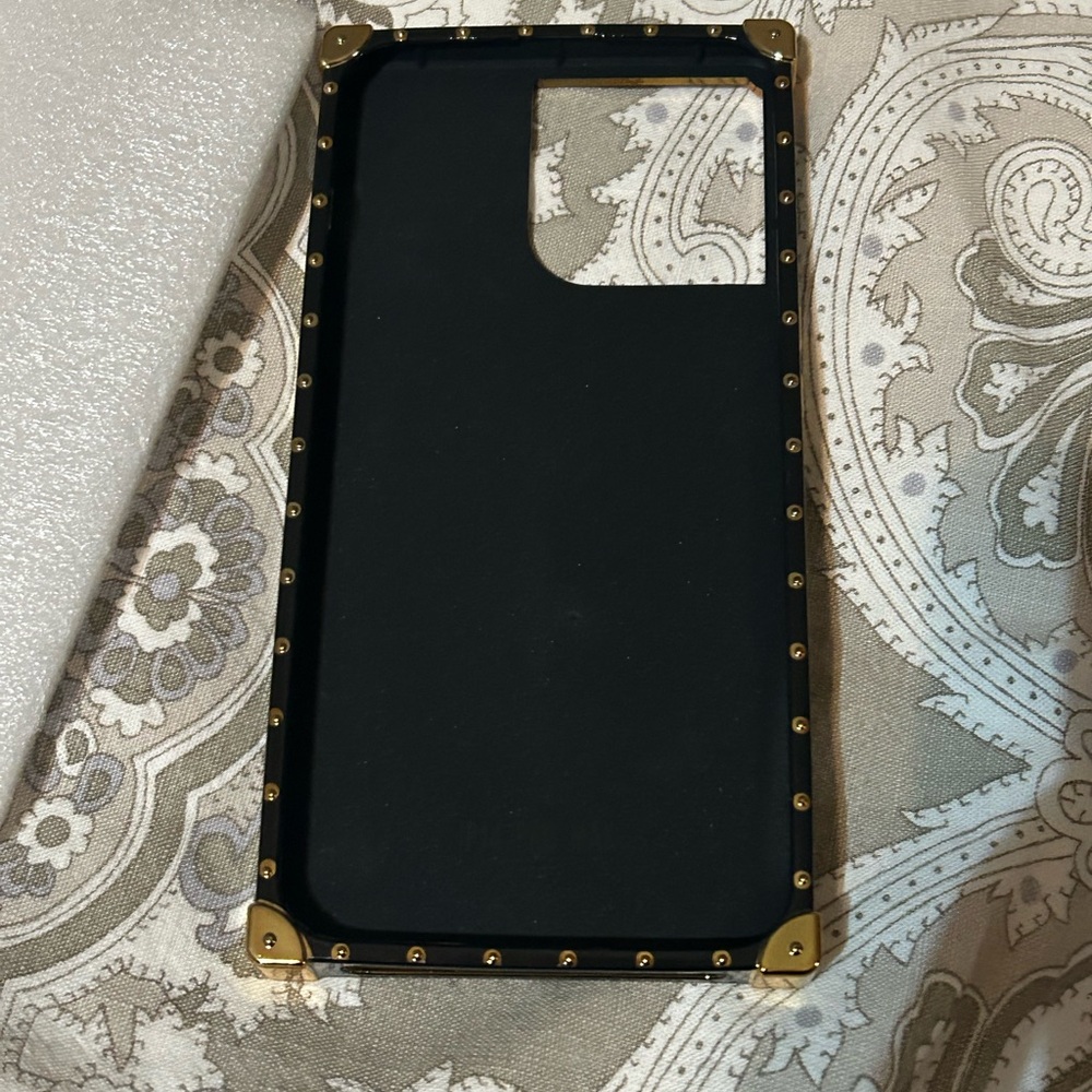 iPhone 14/15 pro max Phone Case with Gold Accents - Picture 2 of 4